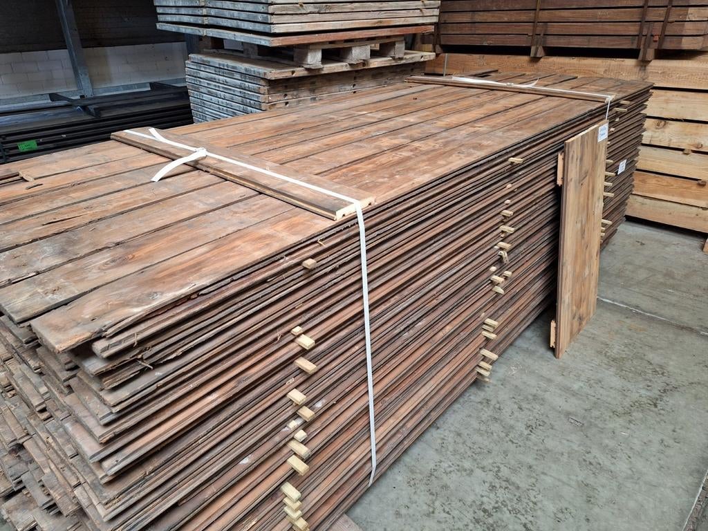 Vele partijen  sloophout  planken  vloerdelen  dakbeschot, Ophalen, Gebruikt, Minder dan 25 mm, Plank