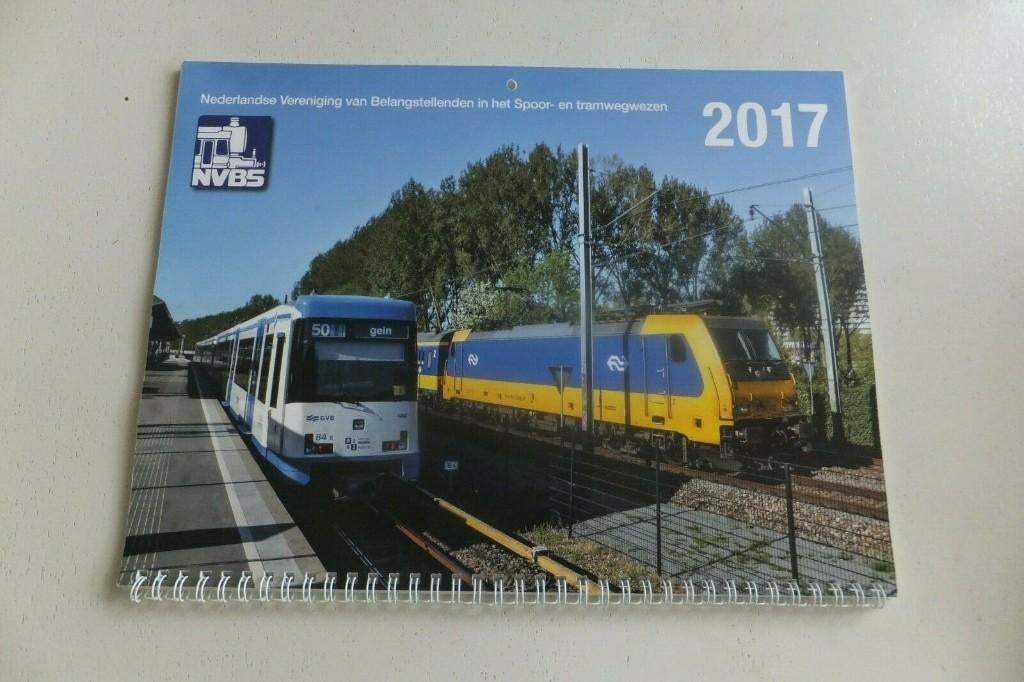 NVBS Kalender 2017 Nederlandse spoorwegen trein tram NS TOP, Overige merken, Gelijkstroom of Wisselstroom, Boek, Tijdschrift of Catalogus