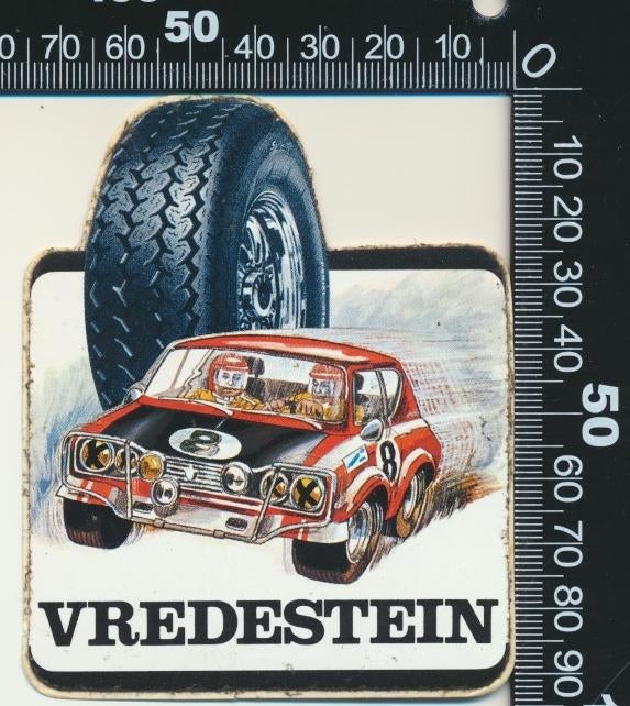 Sticker: Vredestein - Rally 8, Ophalen of Verzenden, Zo goed als nieuw, Auto of Motor