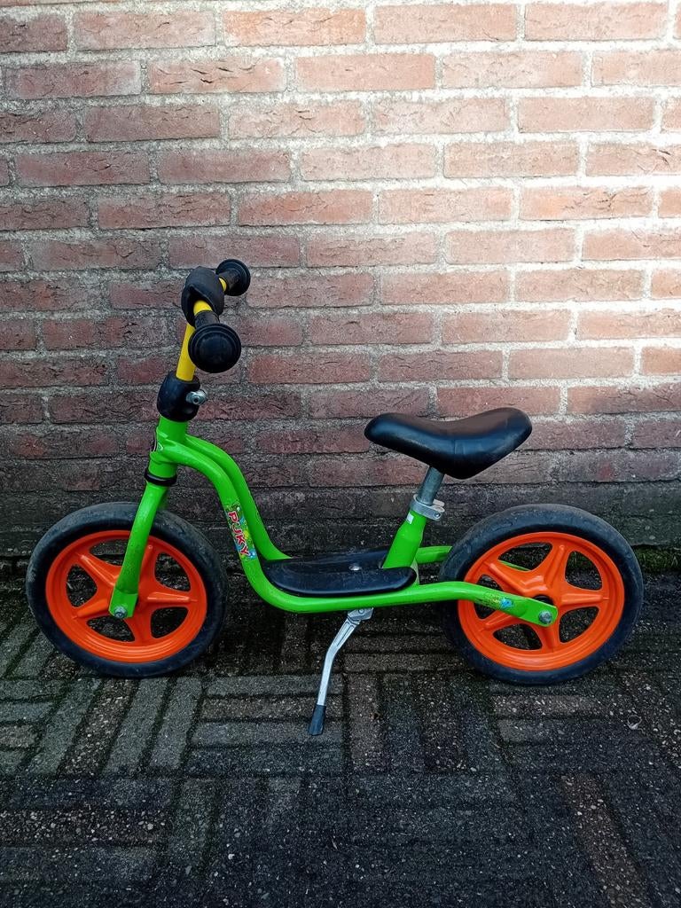 Puky Loopfiets - Groen/Oranje, Kinderen en Baby's, Speelgoed | Buiten | Voertuigen en Loopfietsen, Ophalen, Gebruikt, Loopfiets