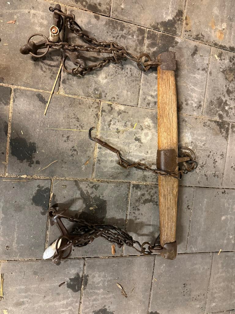 Vintage Wagen(wiel) Lamp 2x, Antiek en Kunst, Antiek | Overige Antiek, Ophalen