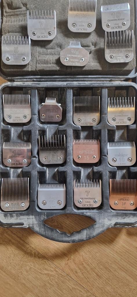 Snap on scheerkoppen andis heiniger optimum, Dieren en Toebehoren, Ophalen of Verzenden