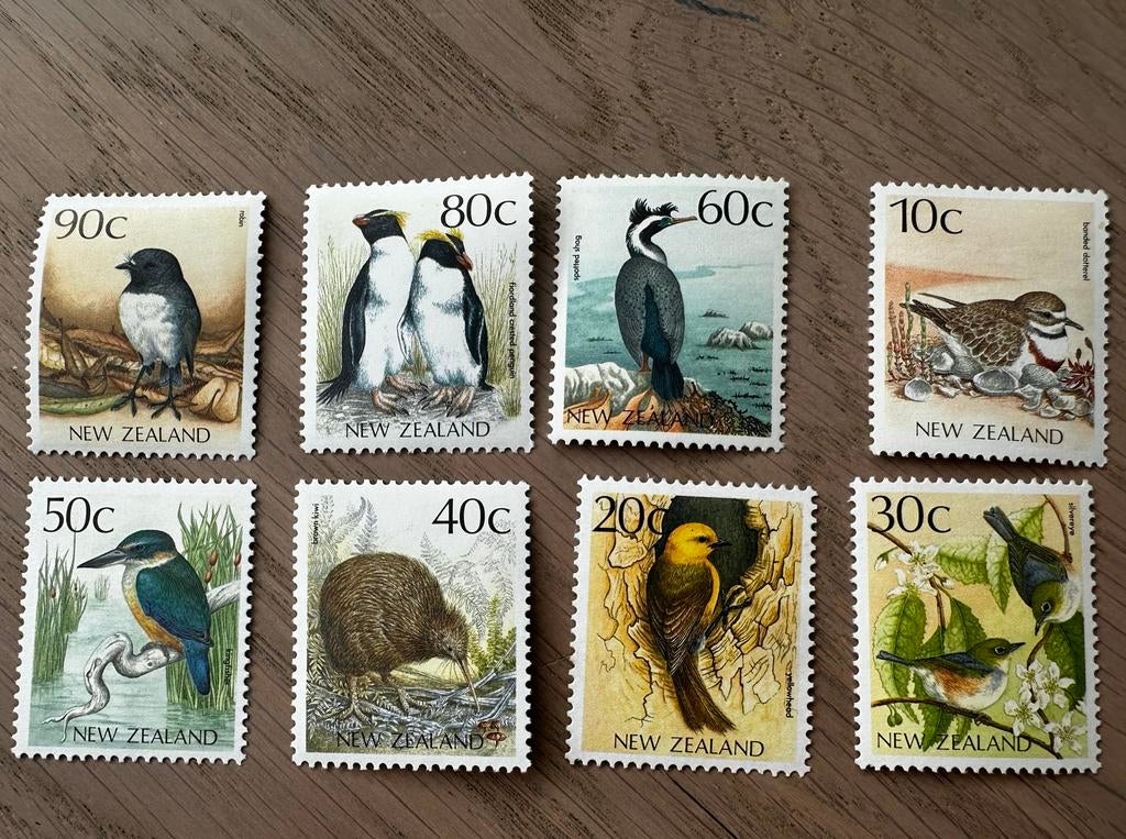 Nieuw Zeeland 1988 Vogels ijsvogel - Postfris pinguins, Ophalen of Verzenden, Postfris