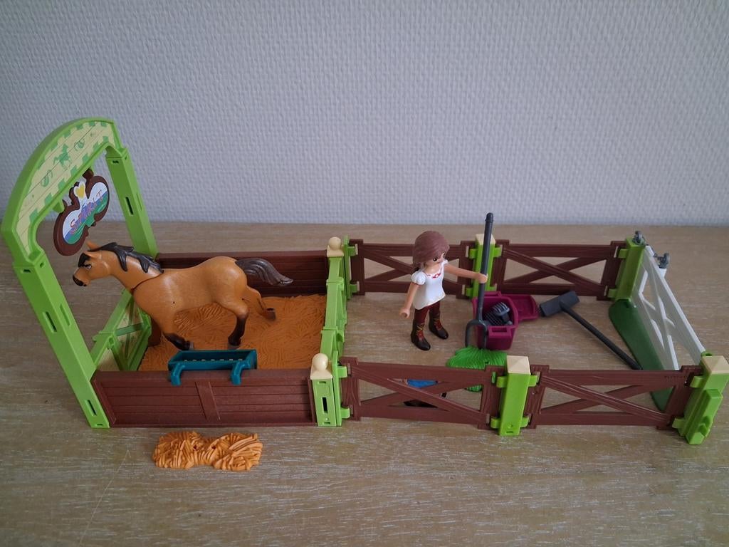 Playmobil spirit Lucky met spirit met paardenbox setnr 9478, Ophalen of Verzenden, Zo goed als nieuw, Complete set