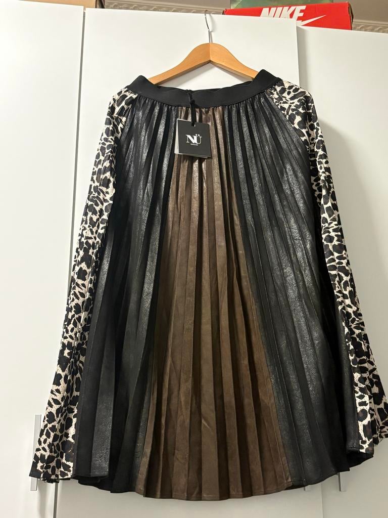 NÜ Denmark Geplooide Rok - Maat M, Kleding | Dames, Maat 38/40 (M), Zwart, Nieuw, Ophalen of Verzenden