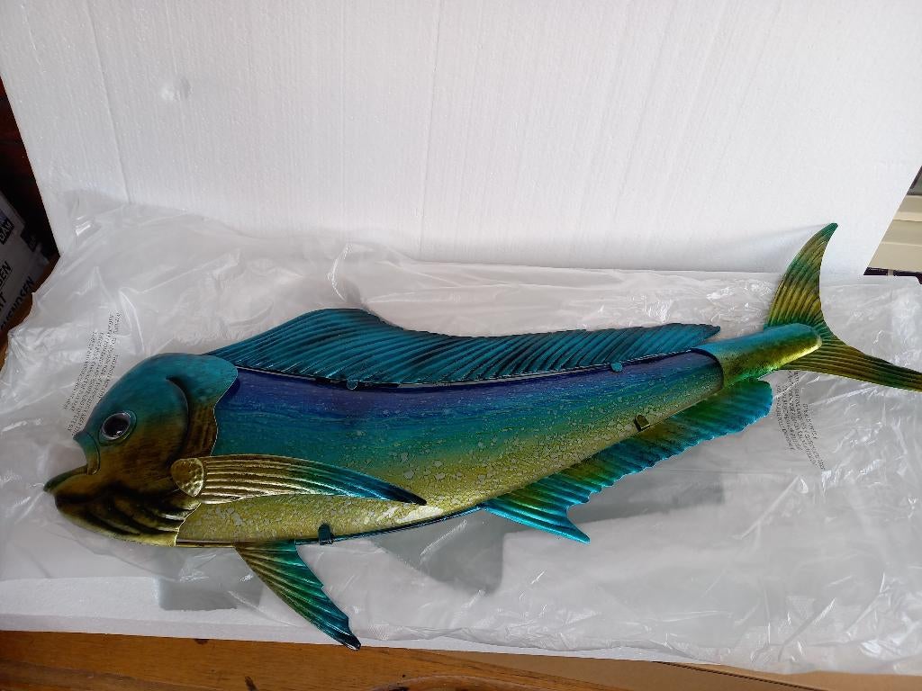 Tuin Deco.. (of Mancave/overkapping) Glas in Metaal vissen!, Tuin en Terras, Info@hengelsportleon.nl, Eurocatch, Nieuw, Ophalen of Verzenden