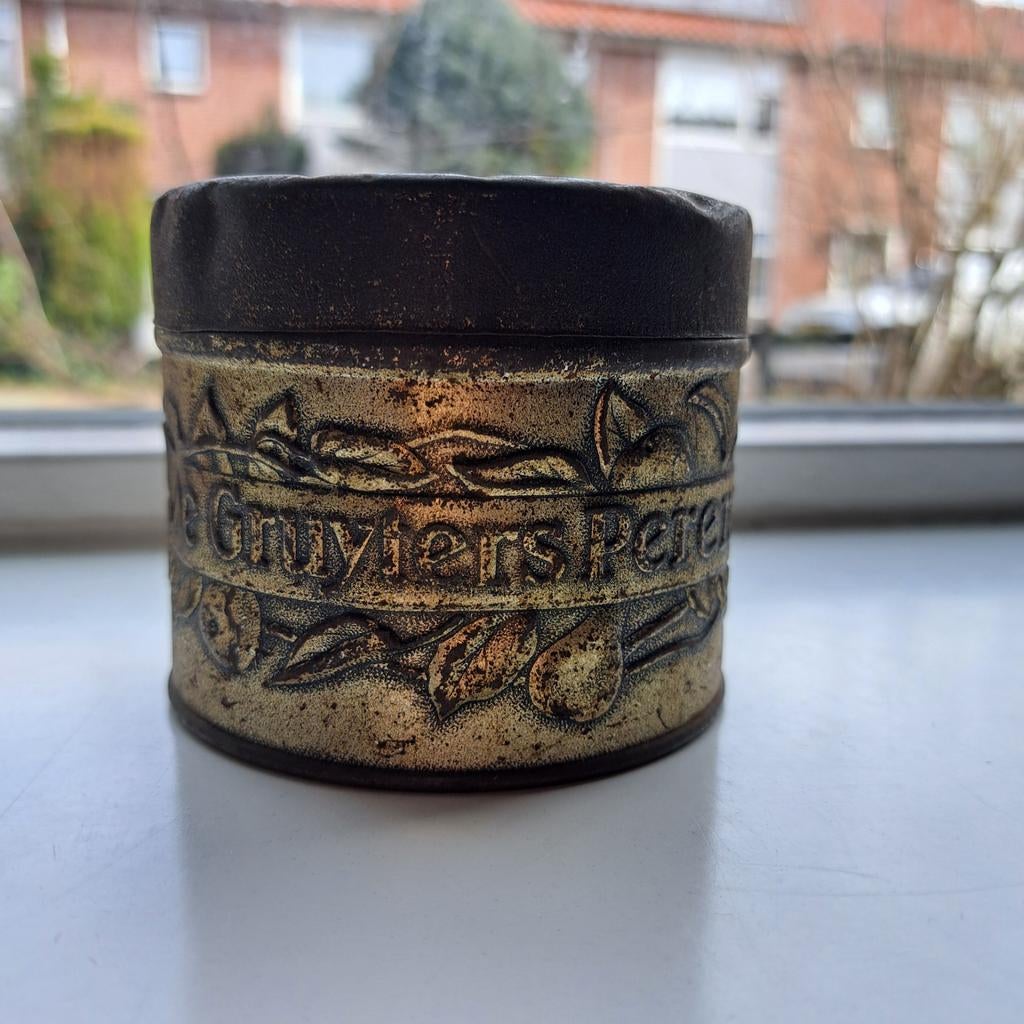 Vintage De Gruyters Perenstroop Blikje, Verzamelen, Blikken, Gebruikt, Overige, Overige merken, Ophalen of Verzenden