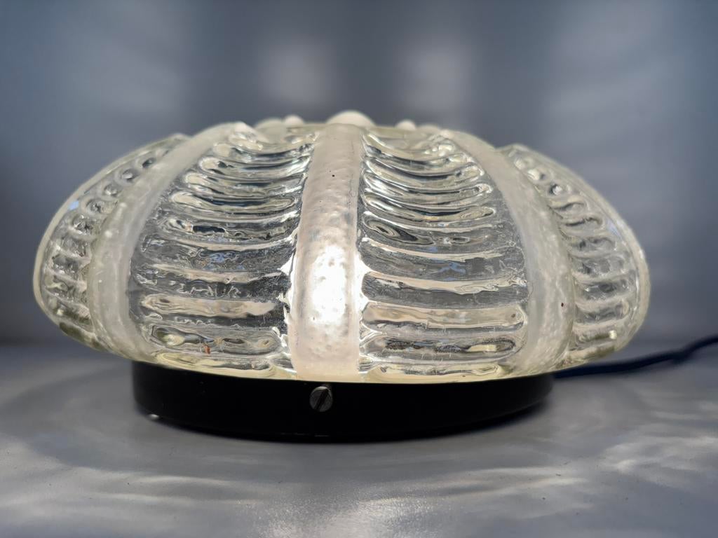 Vintage RZB  plafondlamp bubbel glas helena tynell stijl, Ophalen of Verzenden, Zo goed als nieuw, Metaal