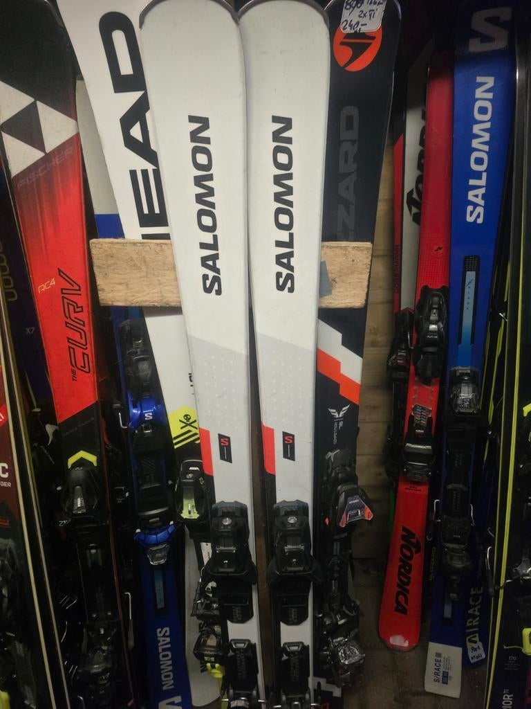 167cm SALOMON S/MAX 04 2024/25, Sport en Fitness, Skiën en Langlaufen, 160 tot 180 cm, Zo goed als nieuw, Carve, Skiën