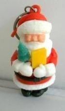 Sleutelhanger # kerstman met boompje en boek, Ophalen of Verzenden, Zo goed als nieuw, Knuffel of Figuurtje