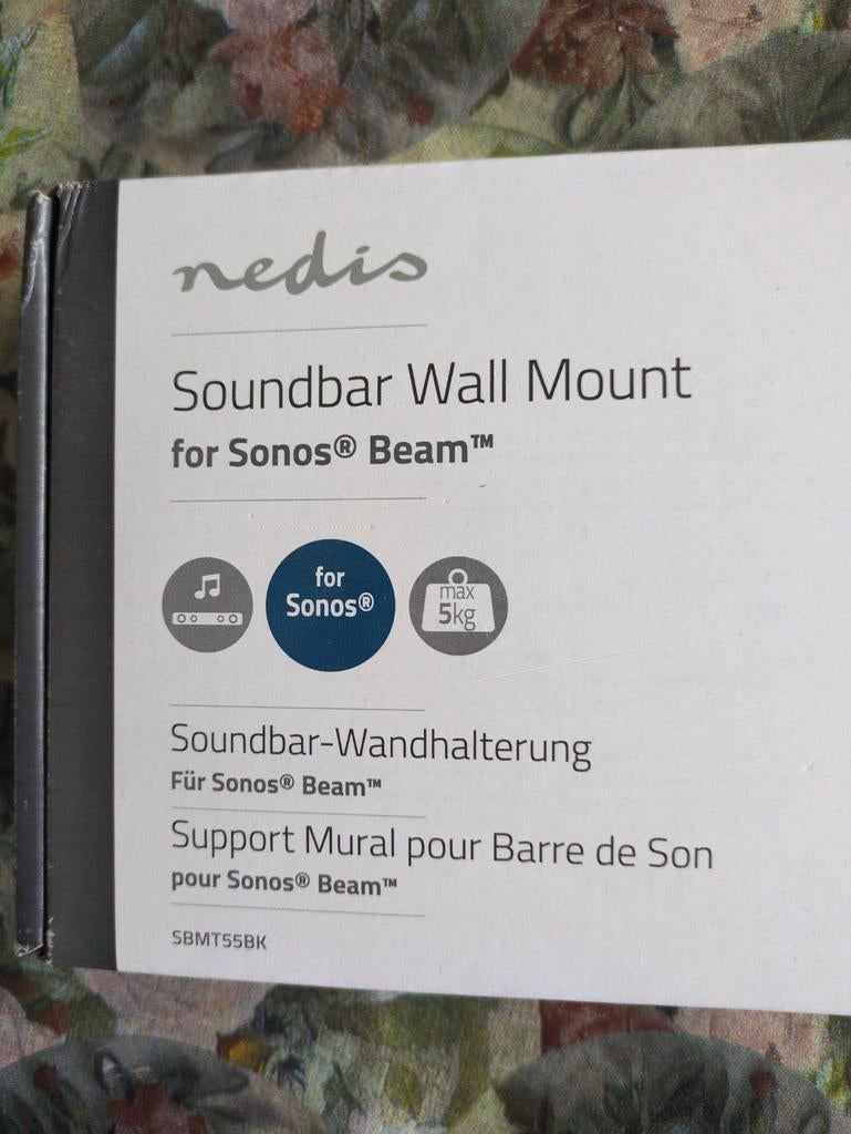 Nieuwe Nedis Soundbar Muurbeugel voor Sonos Beam, Ophalen, Nieuw
