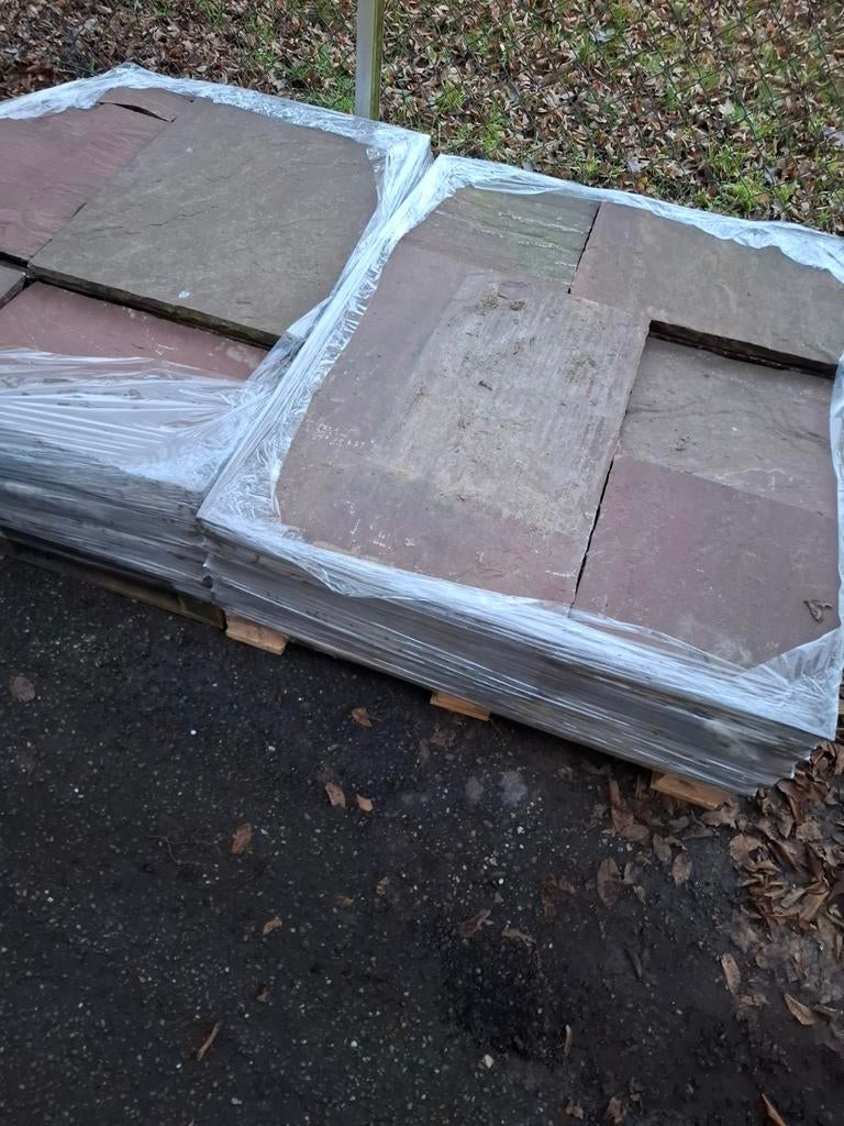 Flagstones wildverband  ruim 20m2, Ophalen, Gebruikt, Natuursteen, Klinkers