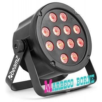 LED Slim Par, PAR35 licht effect, compacte Led lamp, Geluidgestuurd, Nieuw, Info@marbeco.nl, BeamZ