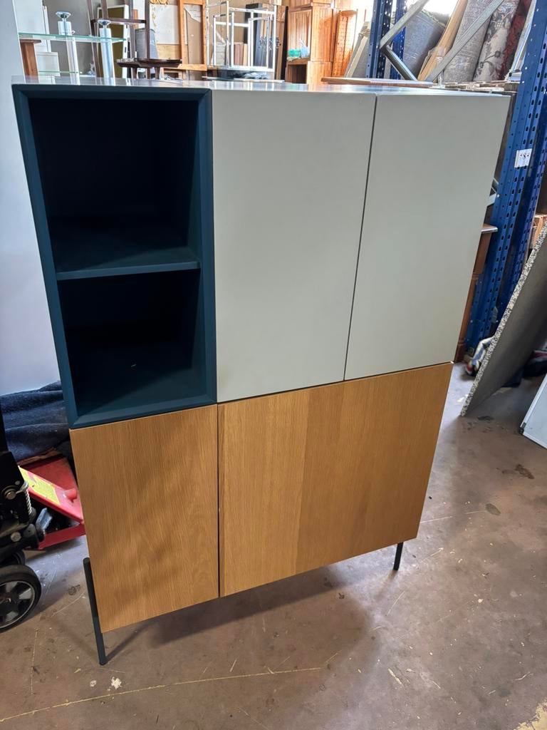 Mooie moderne wandkast Coby - 40x80x123H, Huis en Inrichting, Kasten | Wandmeubels, Ophalen, 1025xe, Zo goed als nieuw, Minder dan 150 cm