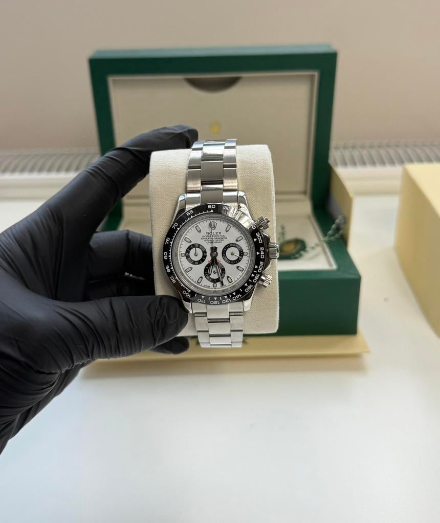 Rolex Daytona 40MM Panda, Ophalen of Verzenden, Zo goed als nieuw, Polshorloge, Rolex