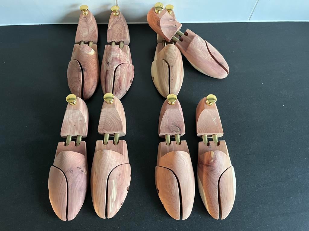 4 Paar cederhouten schoenspanners maat 45 nieuw, Bruin, Cederhout, Overige typen, Cederhout