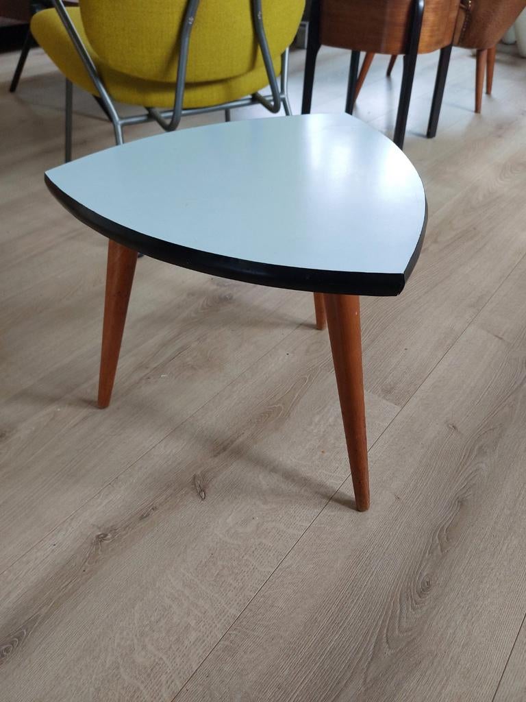 Jaren 50/60 bijzettafel/plantentafel, Minder dan 45 cm, Minder dan 55 cm, Gebruikt, Rond