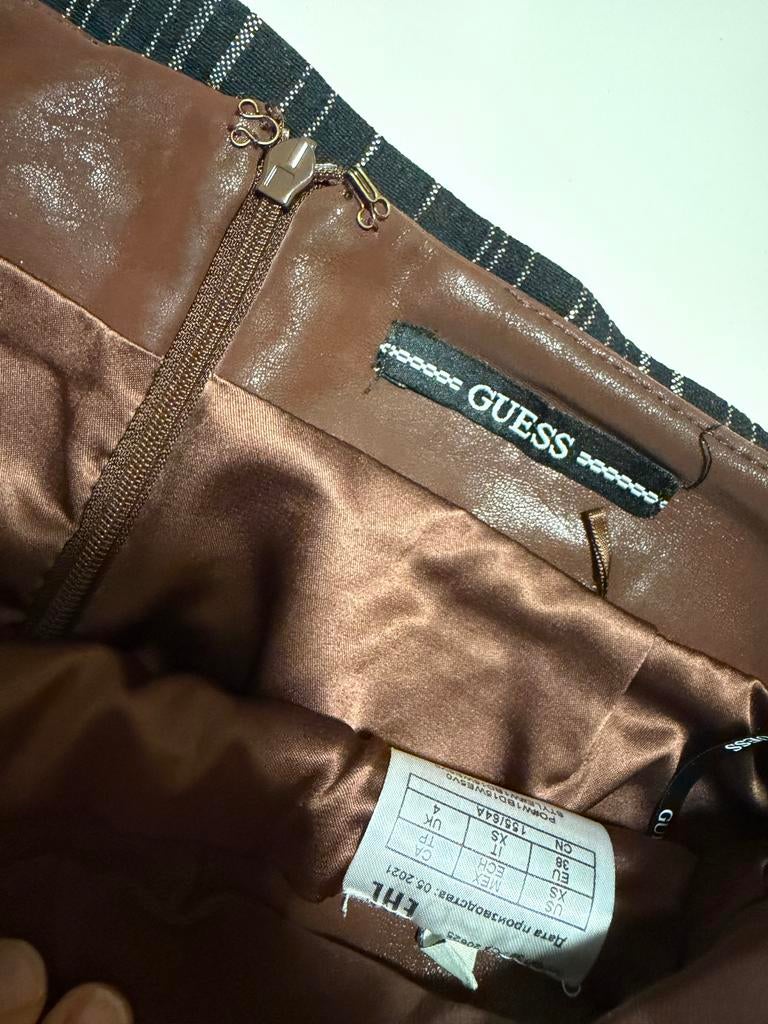 Guess bruine rok maat XS, Kleding | Dames, Rokken, Bruin, Ophalen of Verzenden, Maat 34 (XS) of kleiner, Gedragen