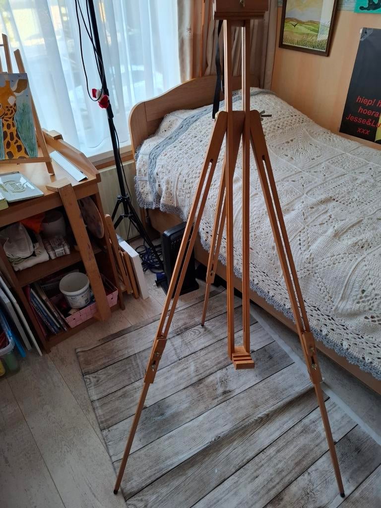 Houten schildersezel, Hobby en Vrije tijd, Schilderen, Ophalen