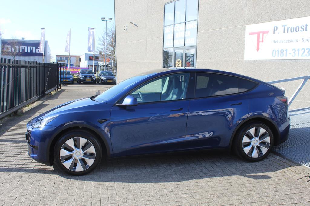 Tesla Model Y RWD 58 kWh Soh 100% Lederen bekleding/360 grad, Automaat, Achterwielaandrijving, Gebruikt, Zwart