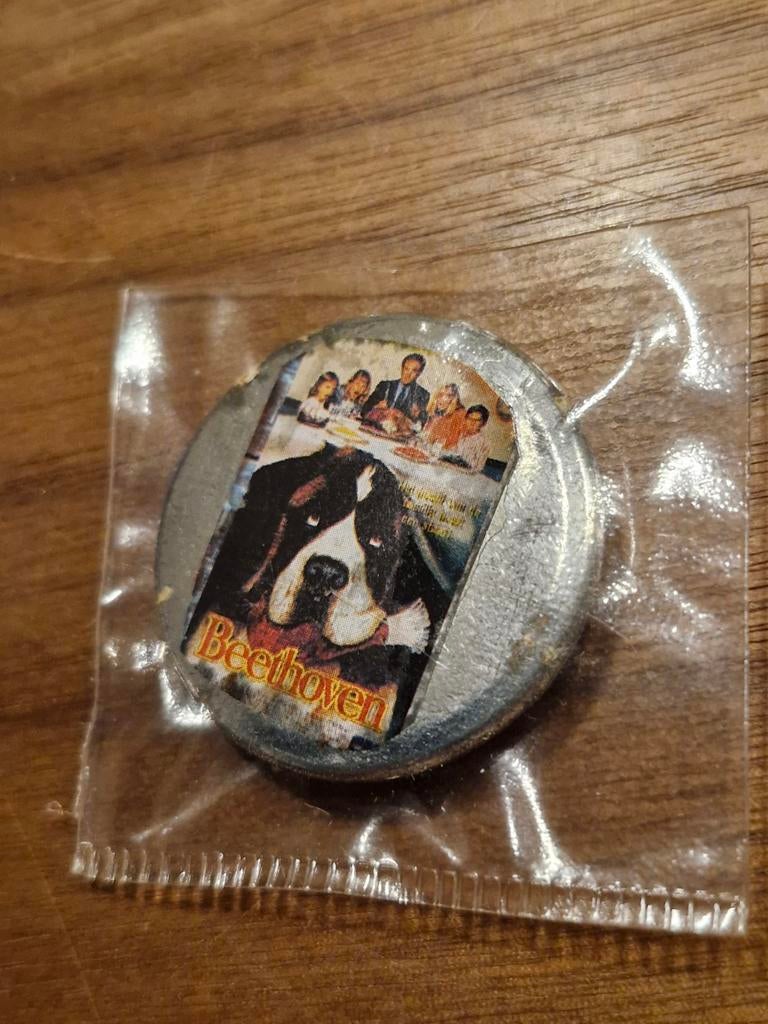 379 Beethoven de hond button, Ophalen of Verzenden