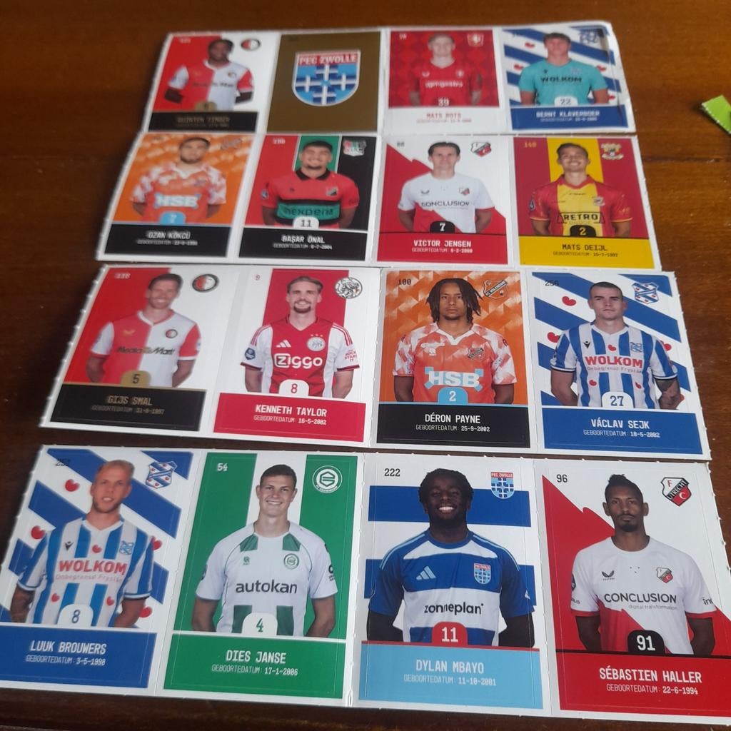 4 x 4 voetbalplaatjes, Ophalen, Overige binnenlandse clubs, Poster, Plaatje of Sticker