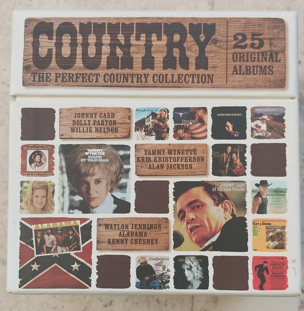 Country cd box met 25 originele albums, Ophalen of Verzenden, Overige landen