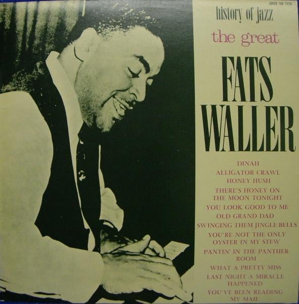 LP - Fats Waller ‎– The Great Fats Waller, Cd's en Dvd's, Vinyl | Jazz en Blues, 1960 tot 1980, Gebruikt, Ophalen of Verzenden