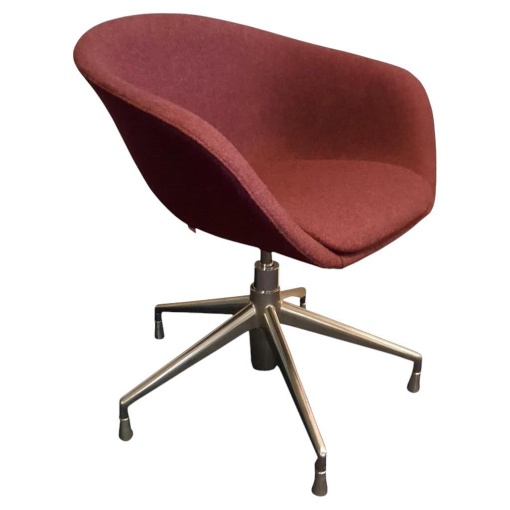 Arper Duna Design Stoel Chroom Paars, Ophalen of Verzenden, Gebruikt, Overige kleuren, Eén