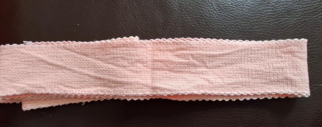 Borduurband: roze schulprand, Ophalen of Verzenden, Nieuw, Handborduren, Overige typen