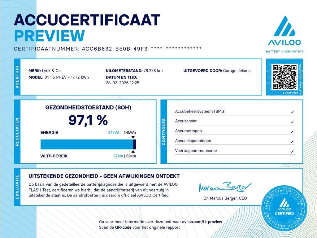 Lynk & Co 01 1.5 PHEV aut. | Trekhaak | SOH 97% (bj 2021), Stof, Adaptive Cruise Control, Origineel Nederlands, Bedrijf
