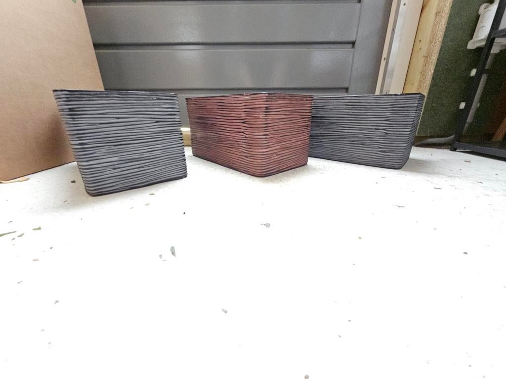 3 x Capi Europe uit de Nature Rib NL collectie, Tuin en Terras, Bloembakken en Plantenbakken, Ophalen, Kunststof, Minder dan 30 cm