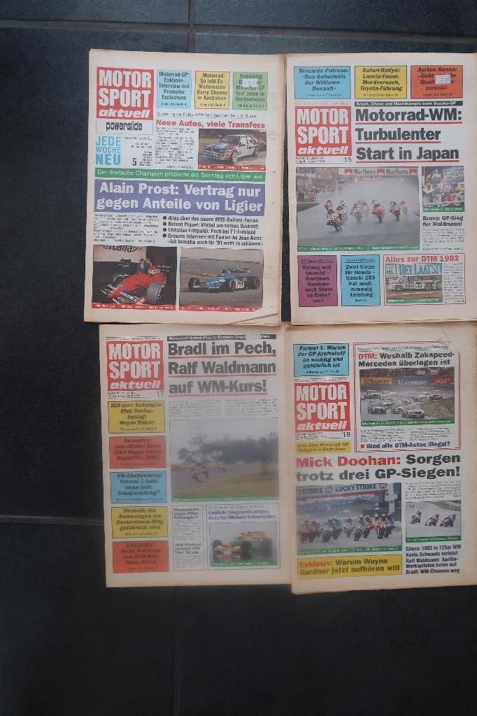 11x Motorsport Aktuell, Verzenden, 1980 tot heden, Krant