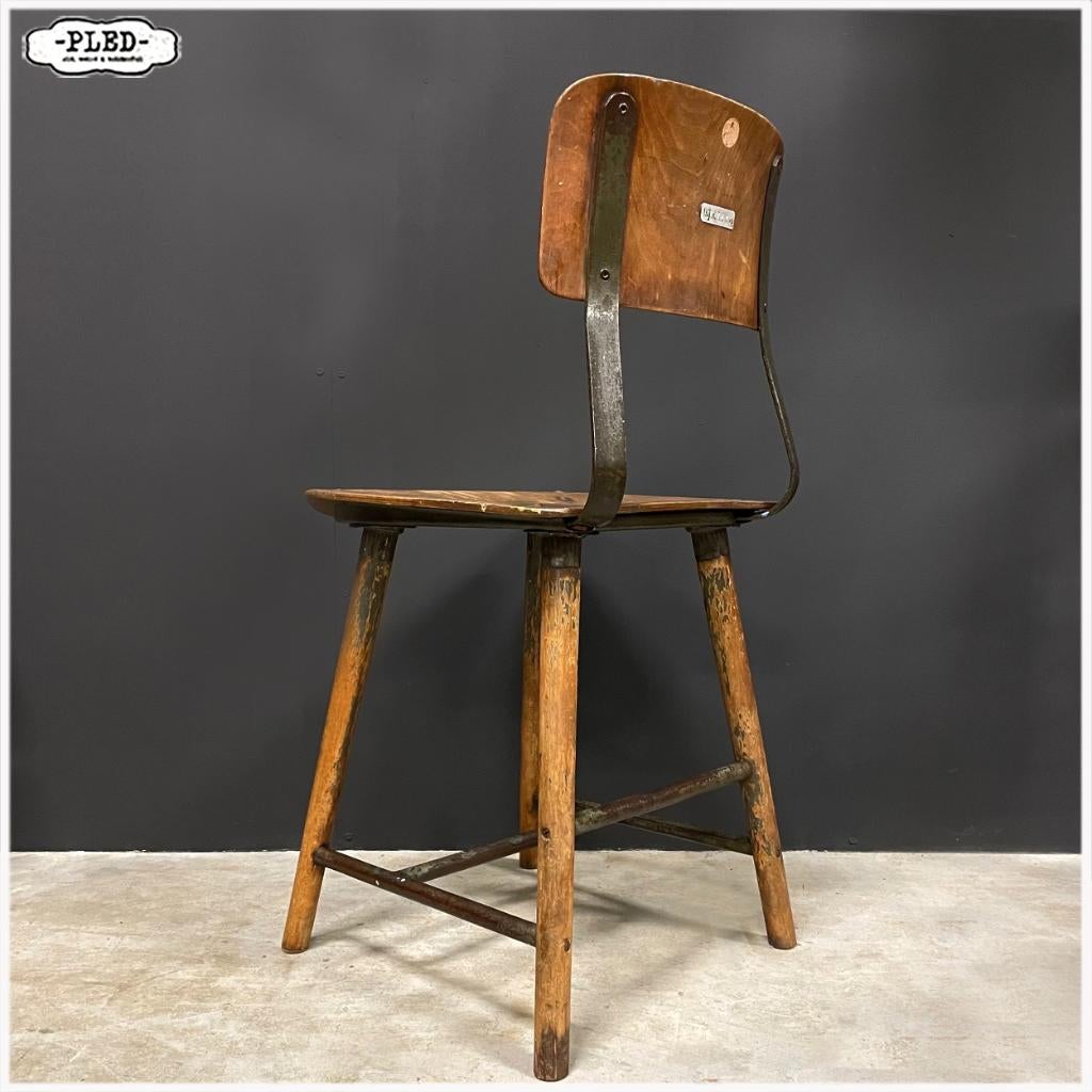 Industriele Rowac-stoel, Robert Wagner Chemnitz, ca. 1930, Antiek en Kunst, Ophalen