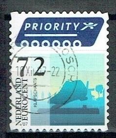 Nederland 2007 Klapschaats Priority, Verzenden, Gestempeld, Sport