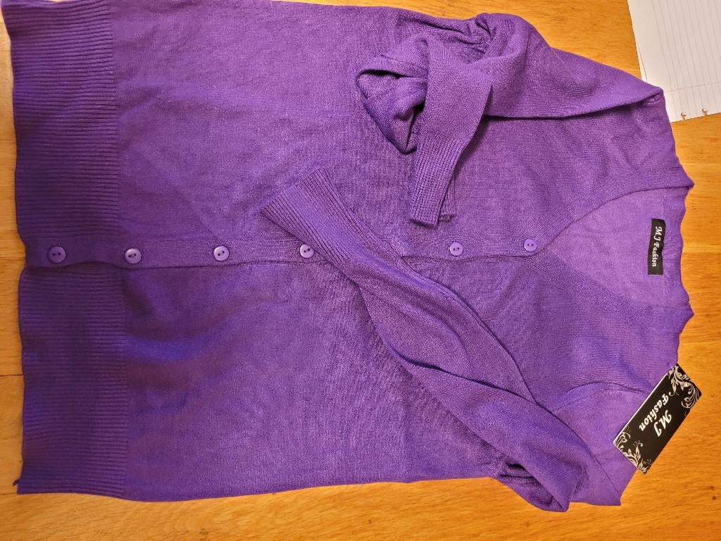 top zwart rood paars maat L, Kleding | Dames, Tops, Maat 42/44 (L), Nieuw, Ophalen of Verzenden, Lange mouw