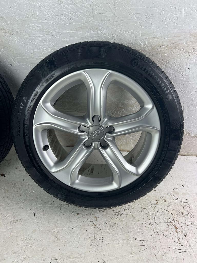 Originele Audi A4 A5 S4 S5 velgen 17" 5x112 winterset 8mm!, Niet ingevuld, Gebruikt, Banden en Velgen, Niet ingevuld