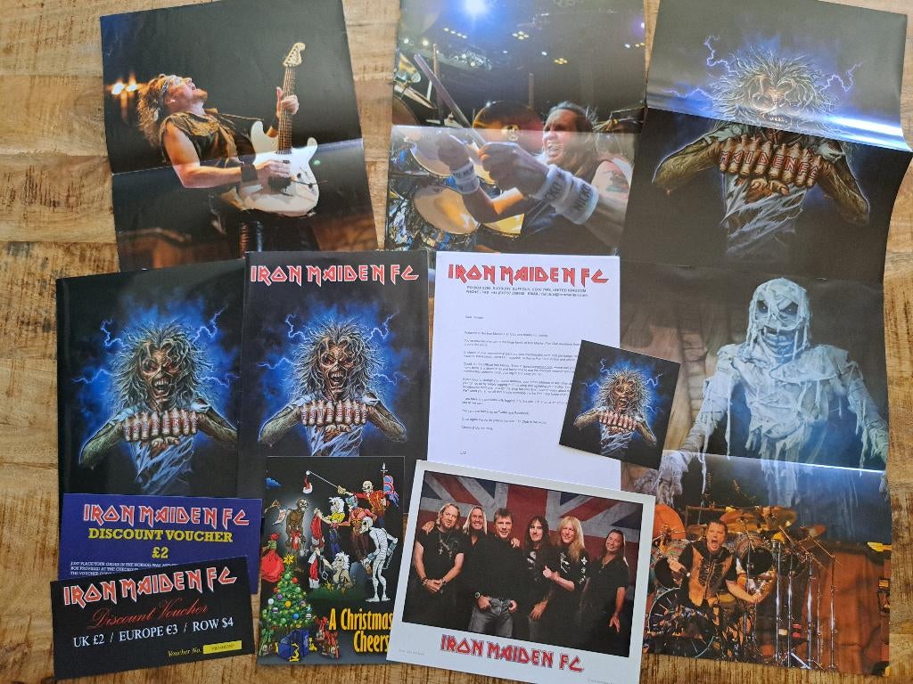 Iron Maiden FC: welkomstmap voor nieuw lid met magazine 83., Ophalen of Verzenden, Zo goed als nieuw