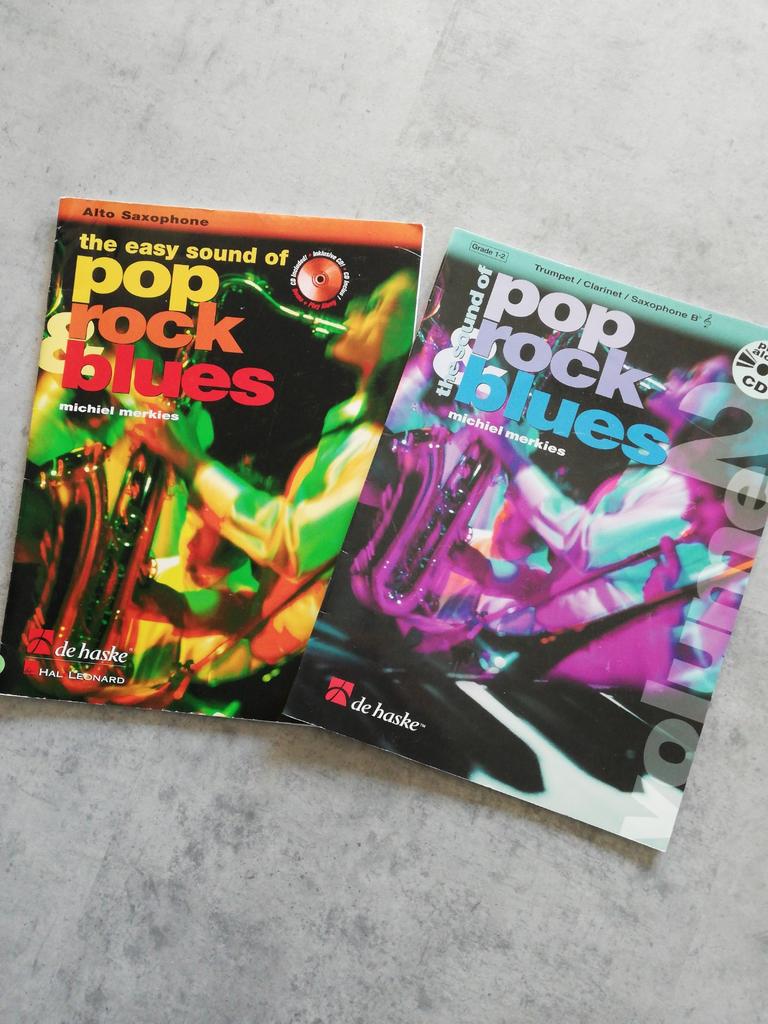 Pop, rock and blues /alt saxofoon, Merkies, Ophalen of Verzenden, Zo goed als nieuw, Blues, Saxofoon