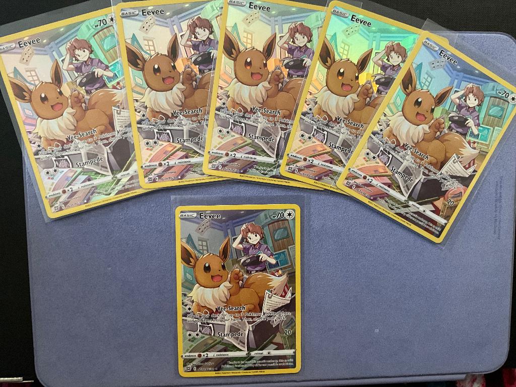 Pokemon Eevee full art tg 11, Ophalen of Verzenden, Zo goed als nieuw