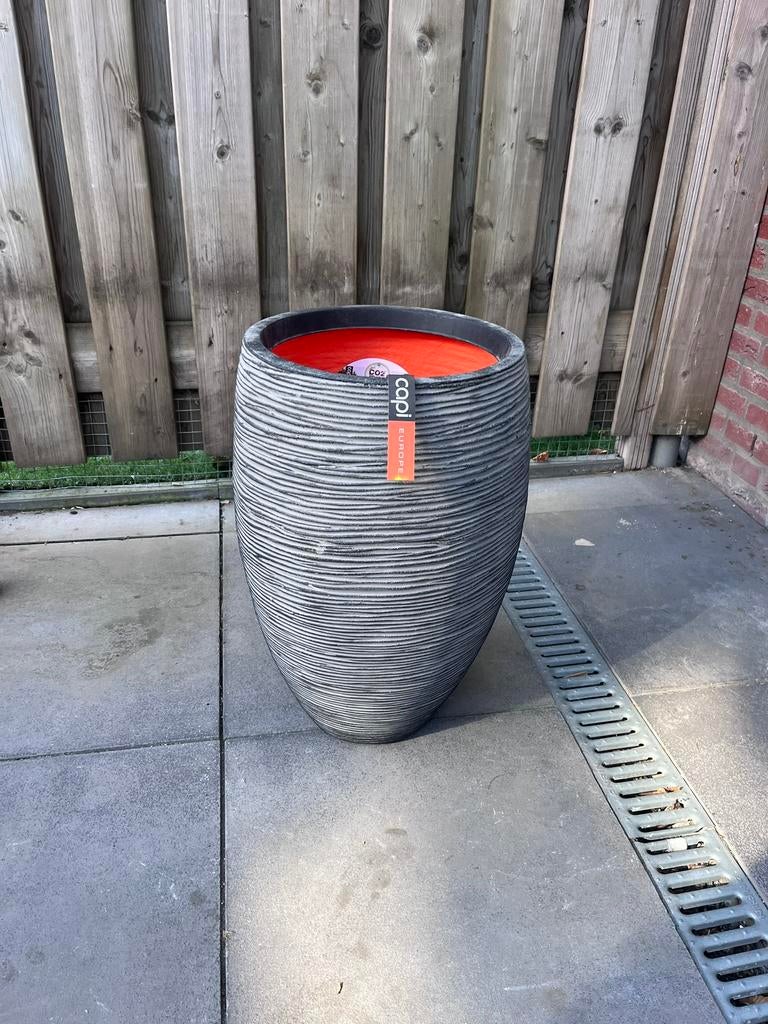 Capi plantenbak, Tuin en Terras, Bloembakken en Plantenbakken, Ophalen, Zo goed als nieuw, Rond, Kunststof