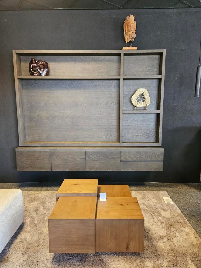 Tv wandkast " lachance" bruin richmond, Ophalen of Verzenden, Nieuw, 25 tot 50 cm, Minder dan 100 cm