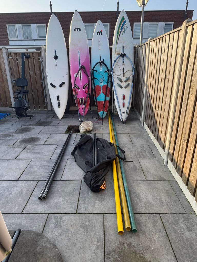 Windsurfplanken en zeilen - Complete set, Ophalen, Gebruikt, 7 m² of meer, 300 cm of meer