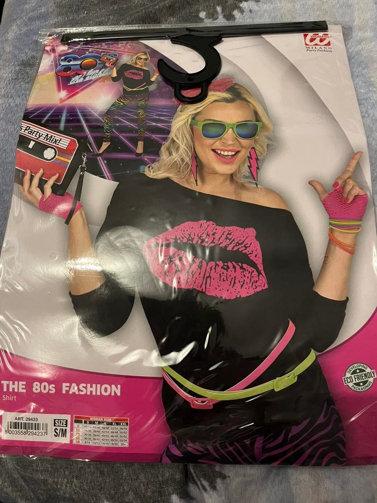 Nieuw jaren 80, Kleding | Dames, Carnavalskleding en Feestkleding, Ophalen of Verzenden, Nieuw, Carnaval, Kleding