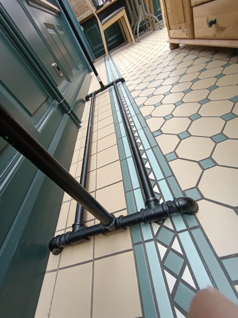 Kledingrek gietijzer, Ophalen, Gebruikt