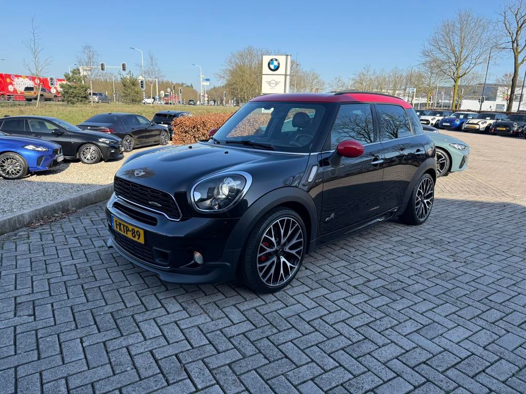 Mini Countryman John Cooper Works 218PK ALL4 Chili zeer Luxe, Auto's, 1380 kg, Zwart, Zwart, 75 €/maand