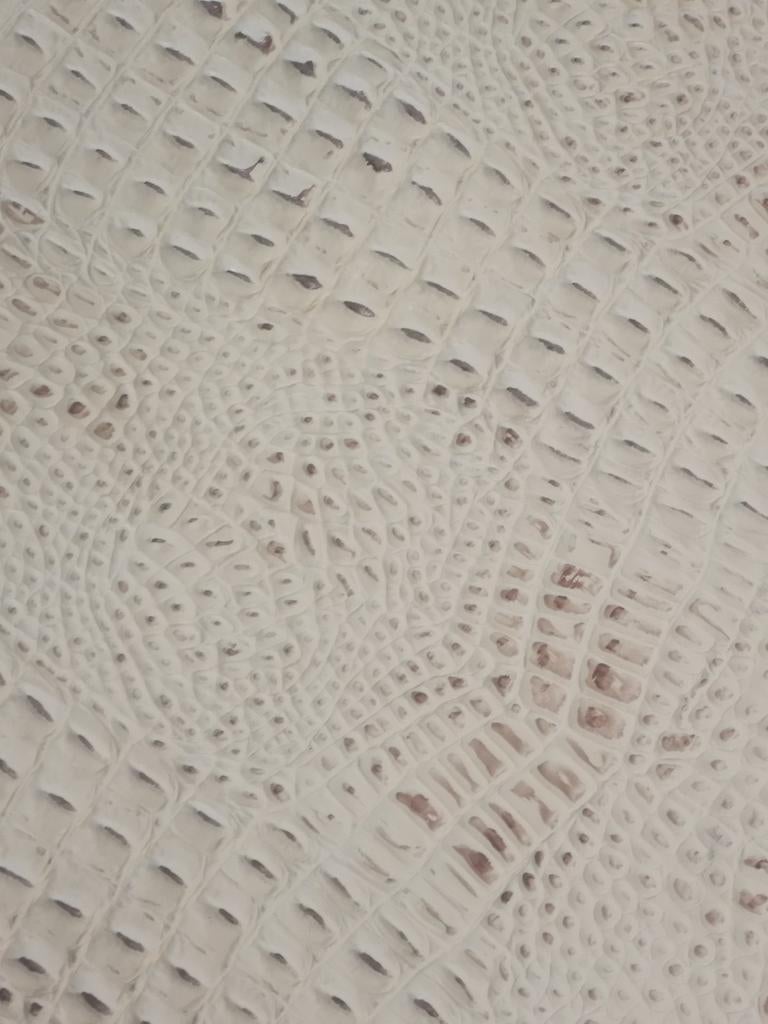 Croco print leer voor maar 20€ p/ mtr2, Ophalen, Nieuw, Tweepersoons