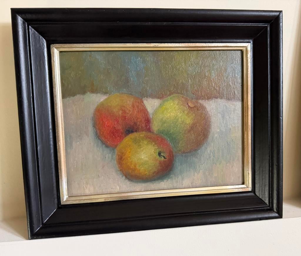 Stilleven met appels in de stijl van Pierre-Auguste Renoir, Ophalen of Verzenden