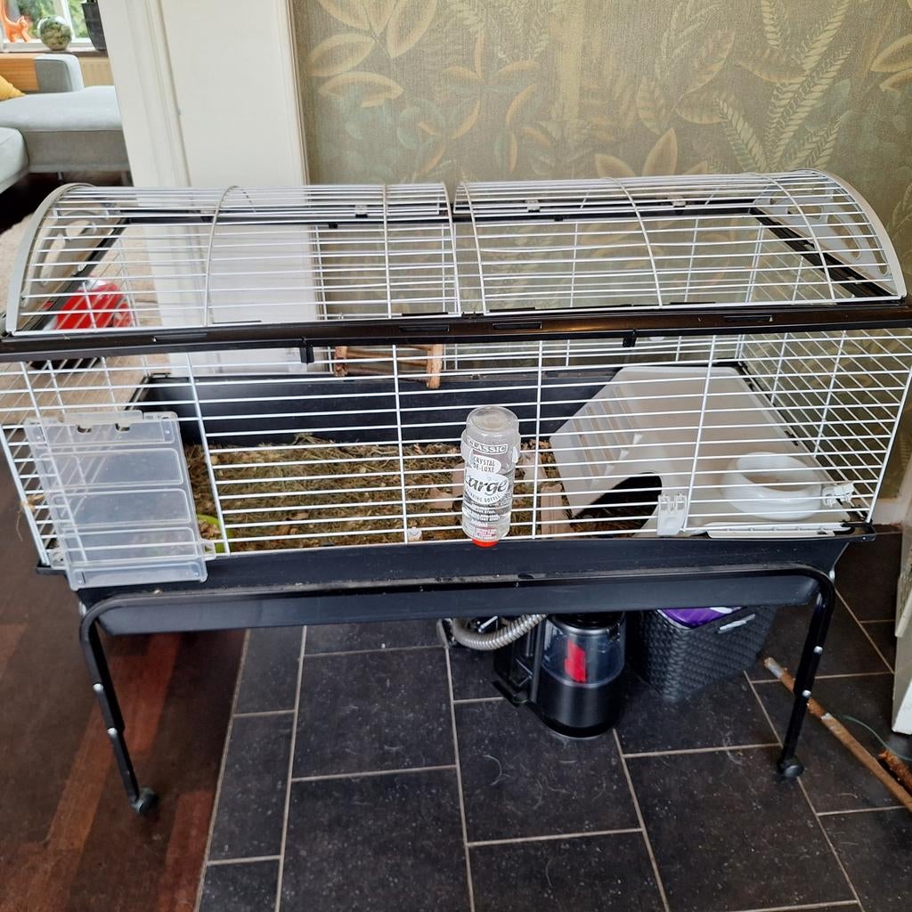 Ferplast cavia/konijnen kooi met verrijdbare standaard, Ophalen, Kooi, Cavia, Minder dan 60 cm