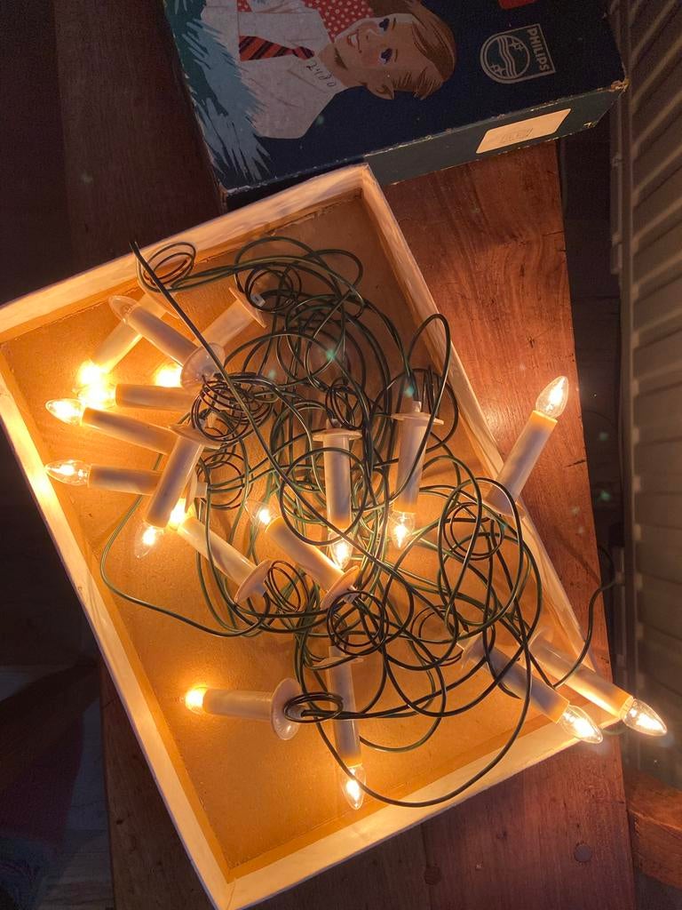 Vintage kerstverlichting van Philips, Diversen, Kerst, Ophalen of Verzenden